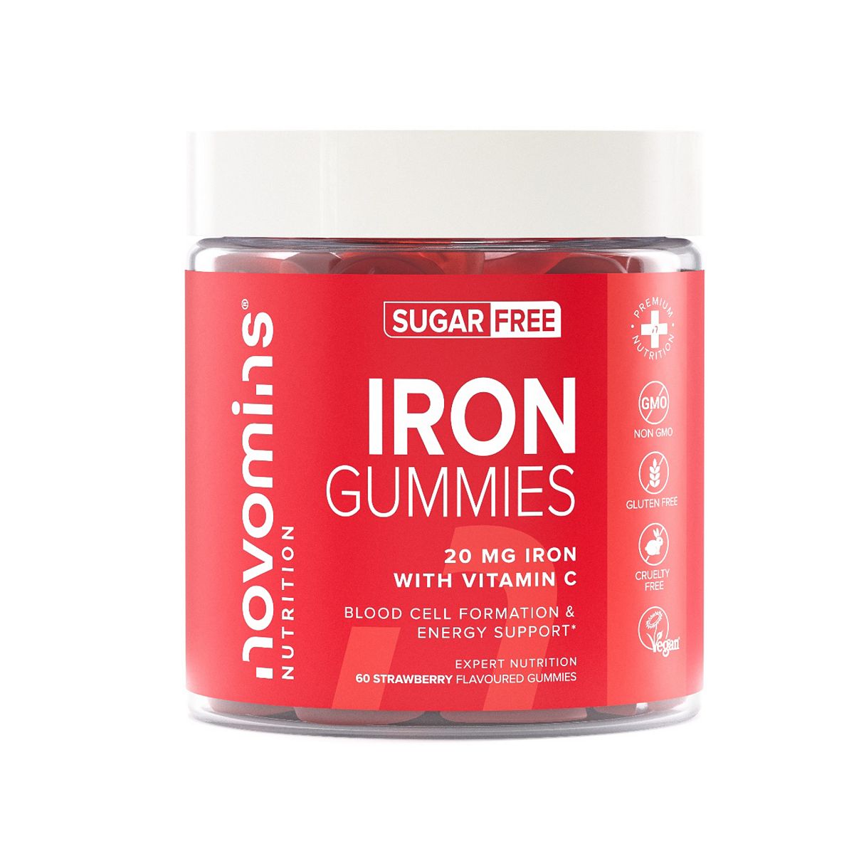 Novomins Iron Sugar-Free 60 Gummies