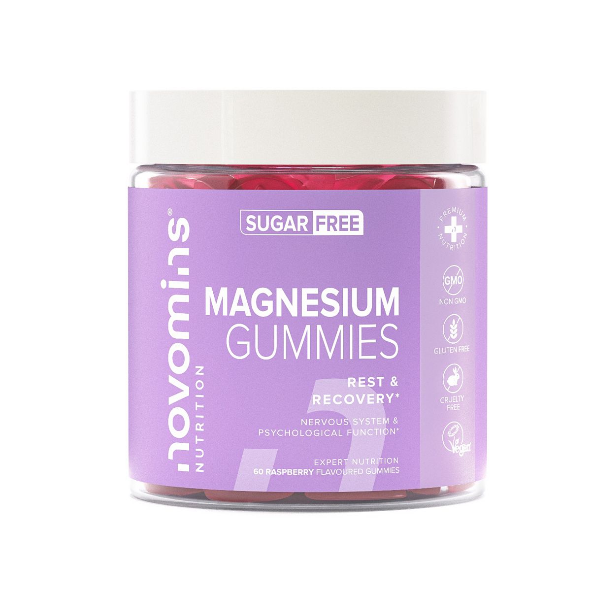 Novomins Magnesium Sugar-Free 60 Gummies