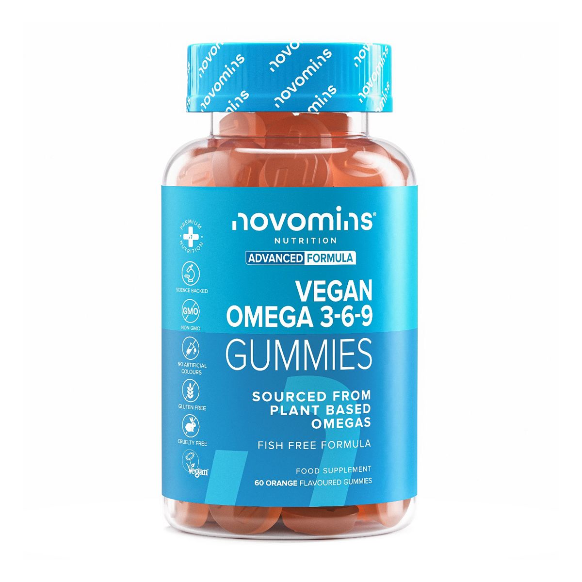 Novomins Vegan Omega 3-6-9 60 Gummies