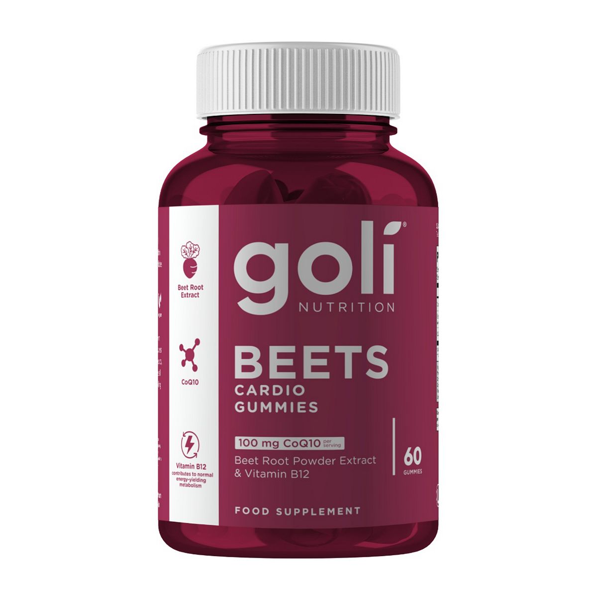 Goli Nutrition Beets Cardio 60 Gummies