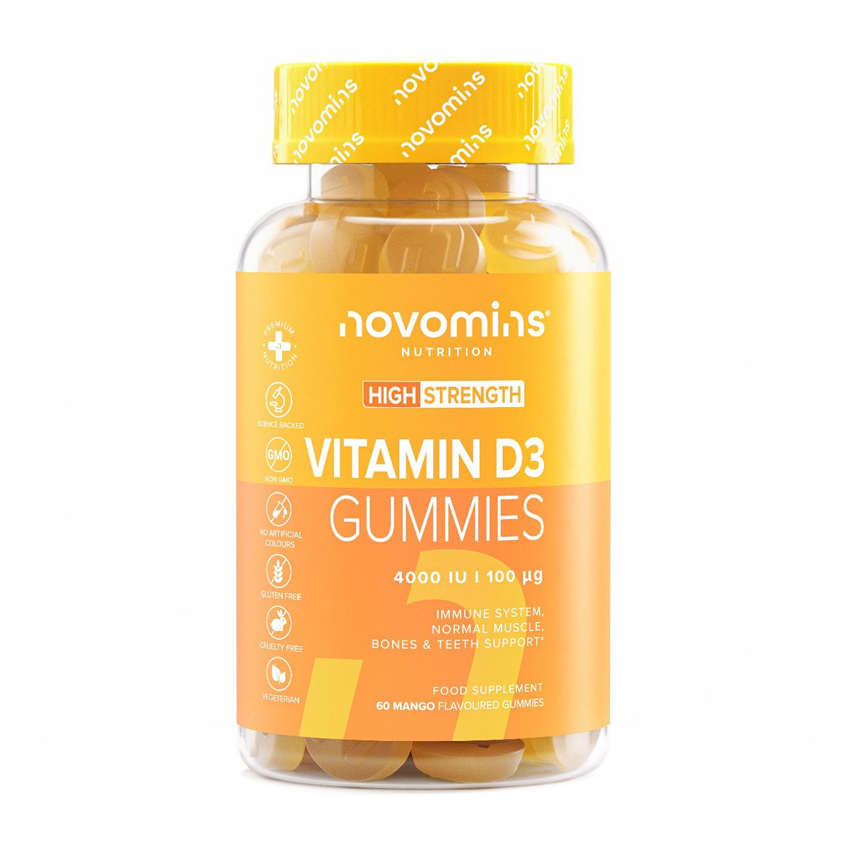 Novomins Vitamin D 60 Gummies