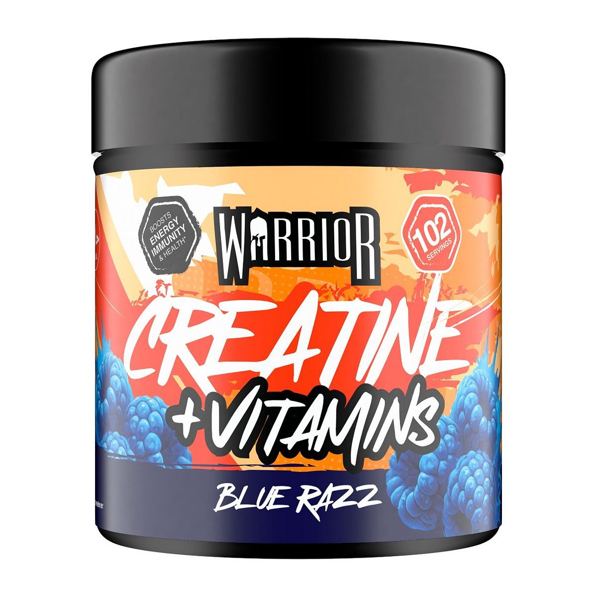 Warrior Creatine Plus Vitamins Blue Razz 360g