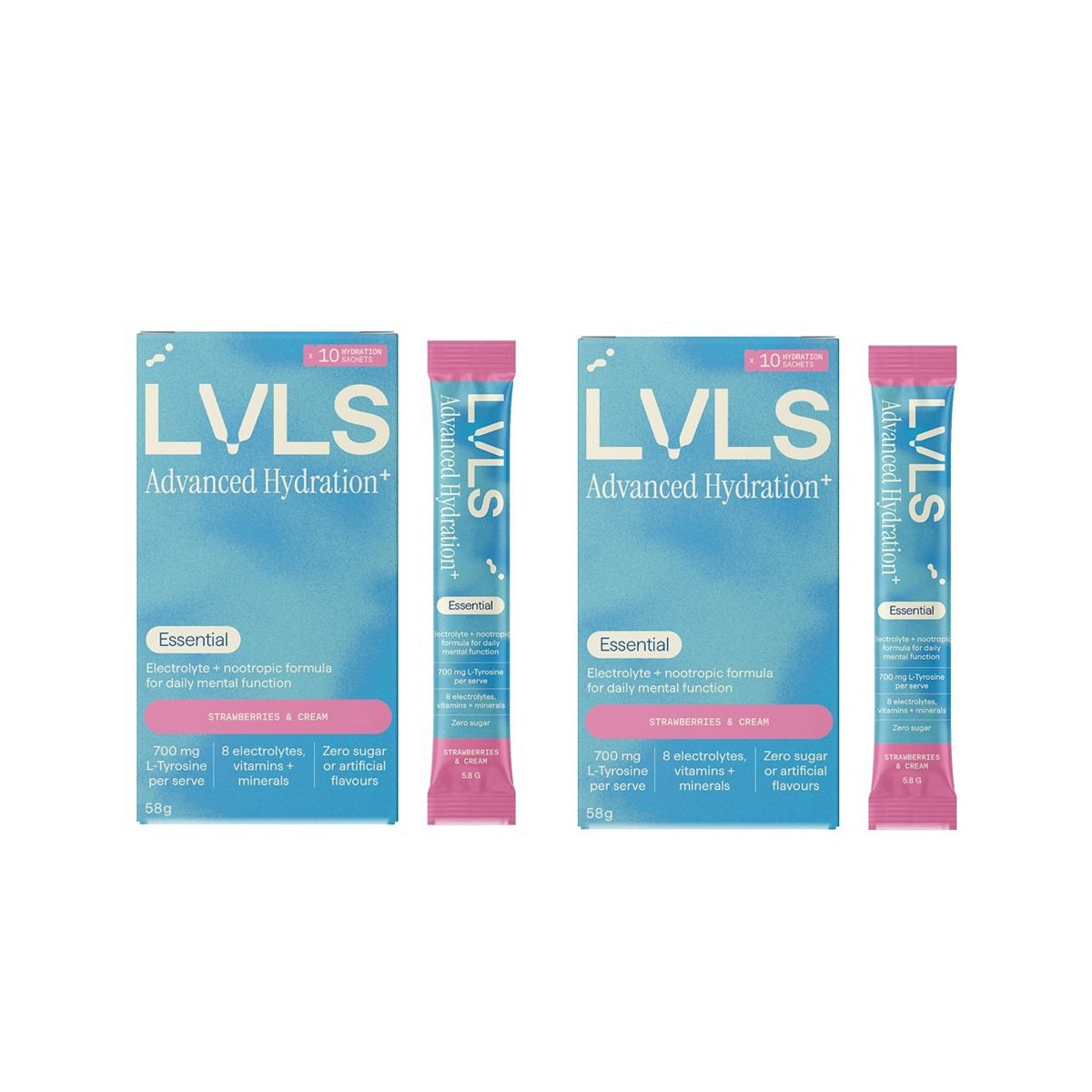 Lvls Strawberries & Cream Bundle