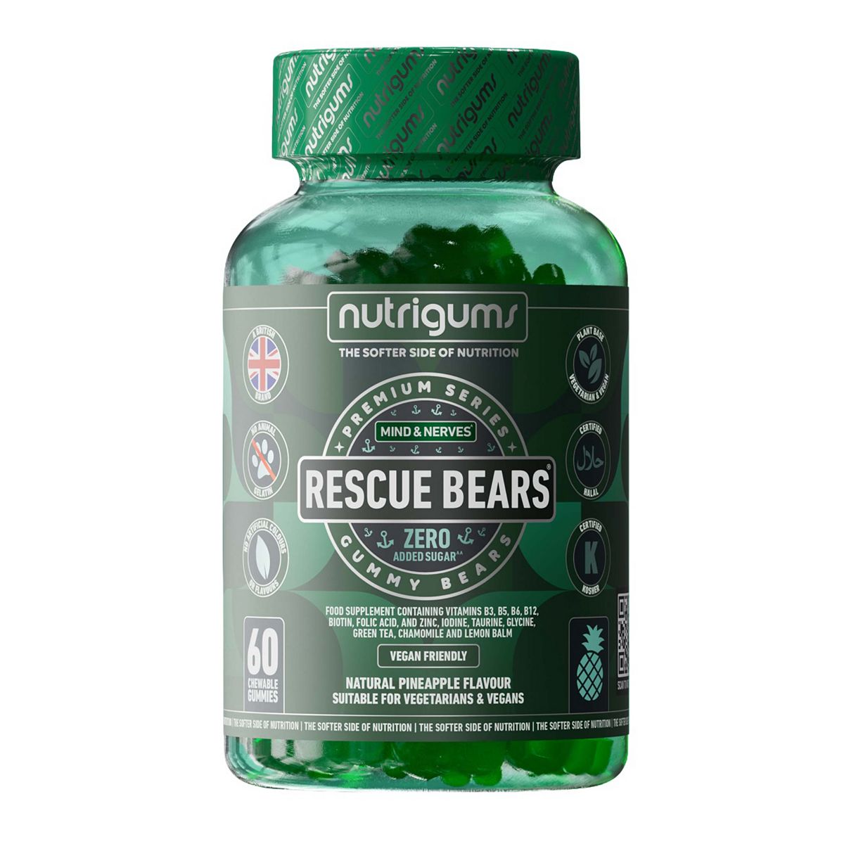 Nutrigums Rescue Bears Mood Gummies 60S