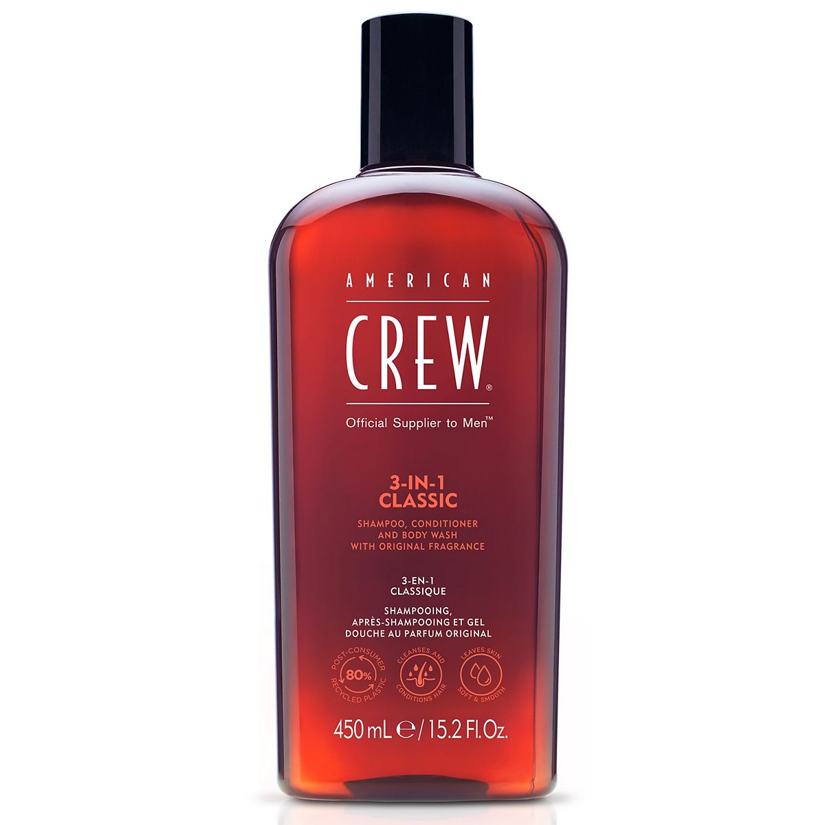 American Crew Classic 3 In 1 Shower Gel Shampoo & Conditioner 450ml