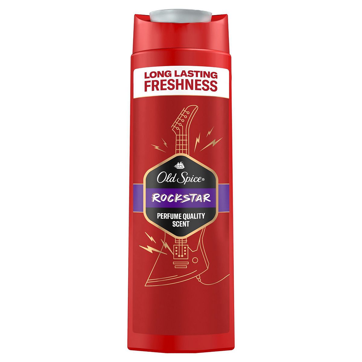 Old Spice Rockstar Men's 3-In-1 Wash, Shower Gel & Shampoo 400ml