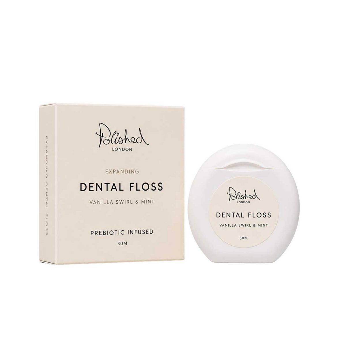 Polished London Dental Floss - Vanilla Cream Flavour