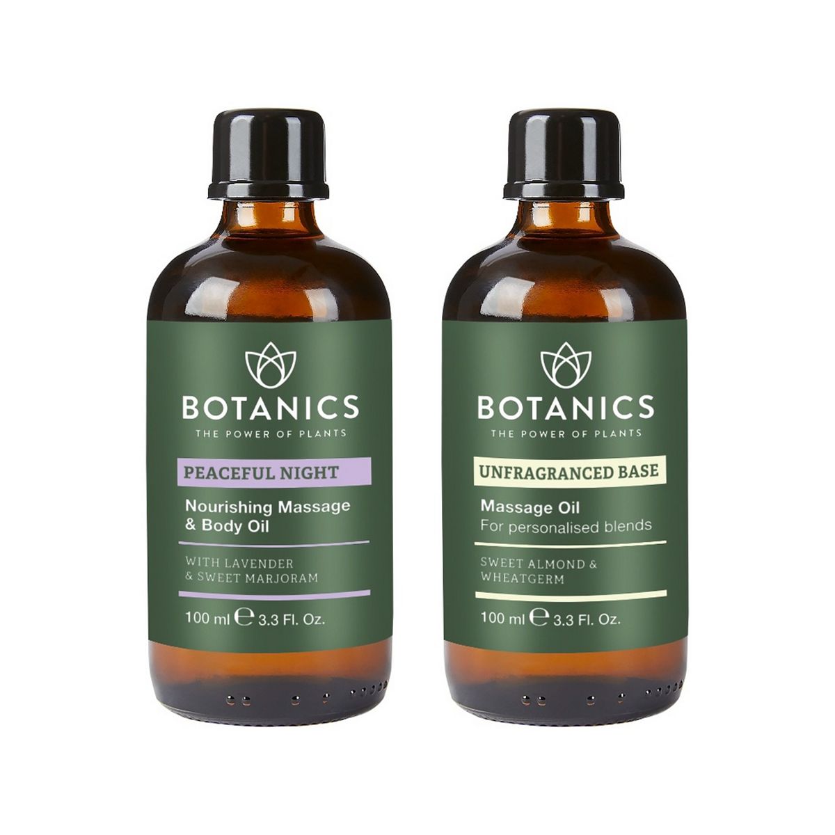 Botanics Massage Oil Lavender & Unfraganced Bundle