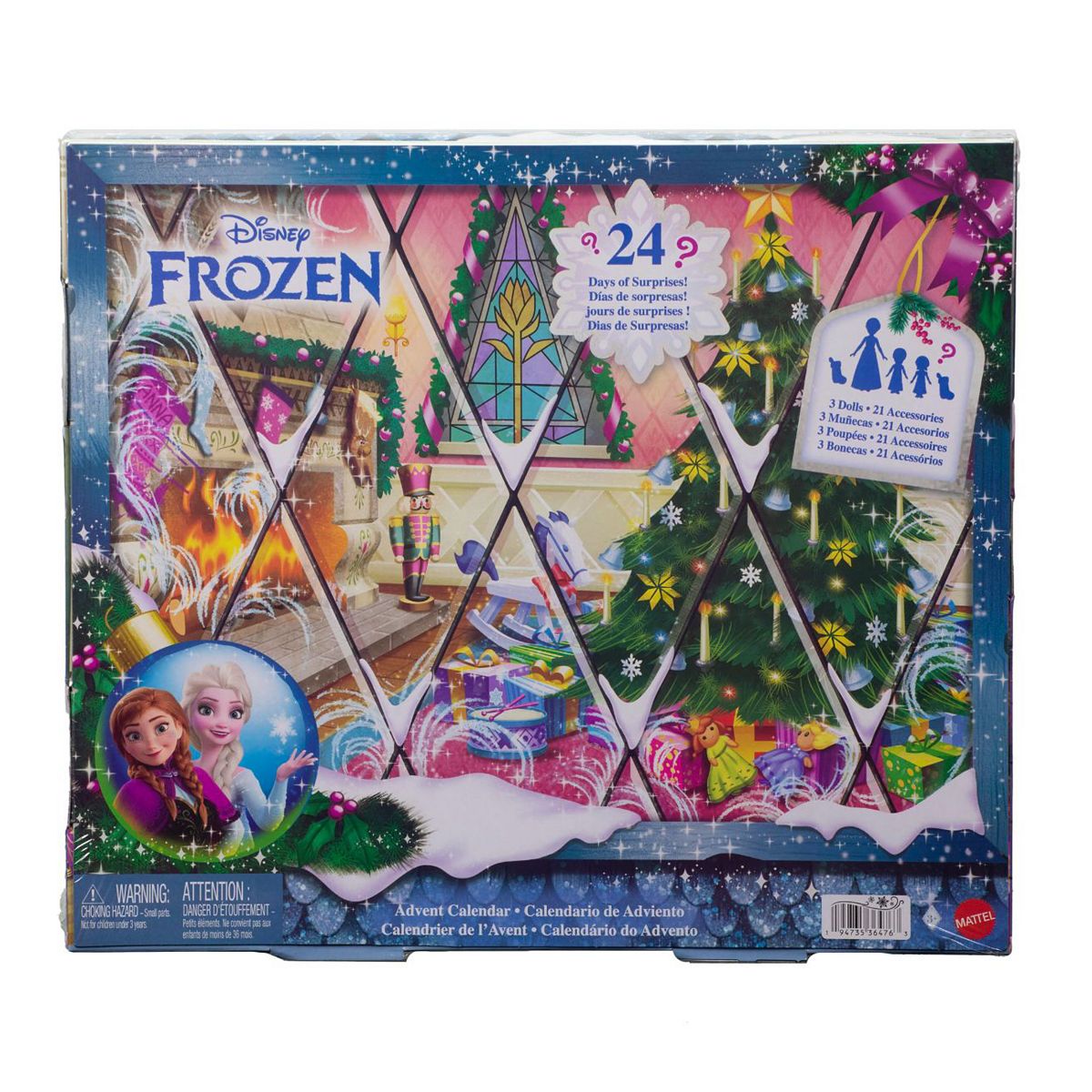 Disney Princess Advent Calendar With Young Anna, Elsa, Queen Iduna & Olaf - Image 5