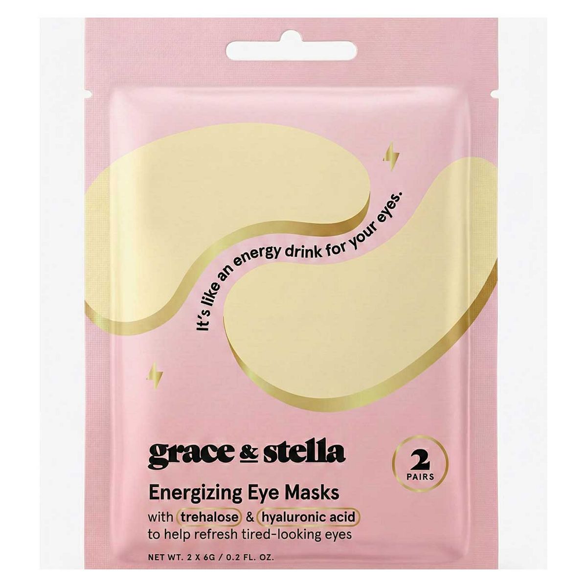 Grace & Stella Energizing Eye Masks 2 Pairs - 12g