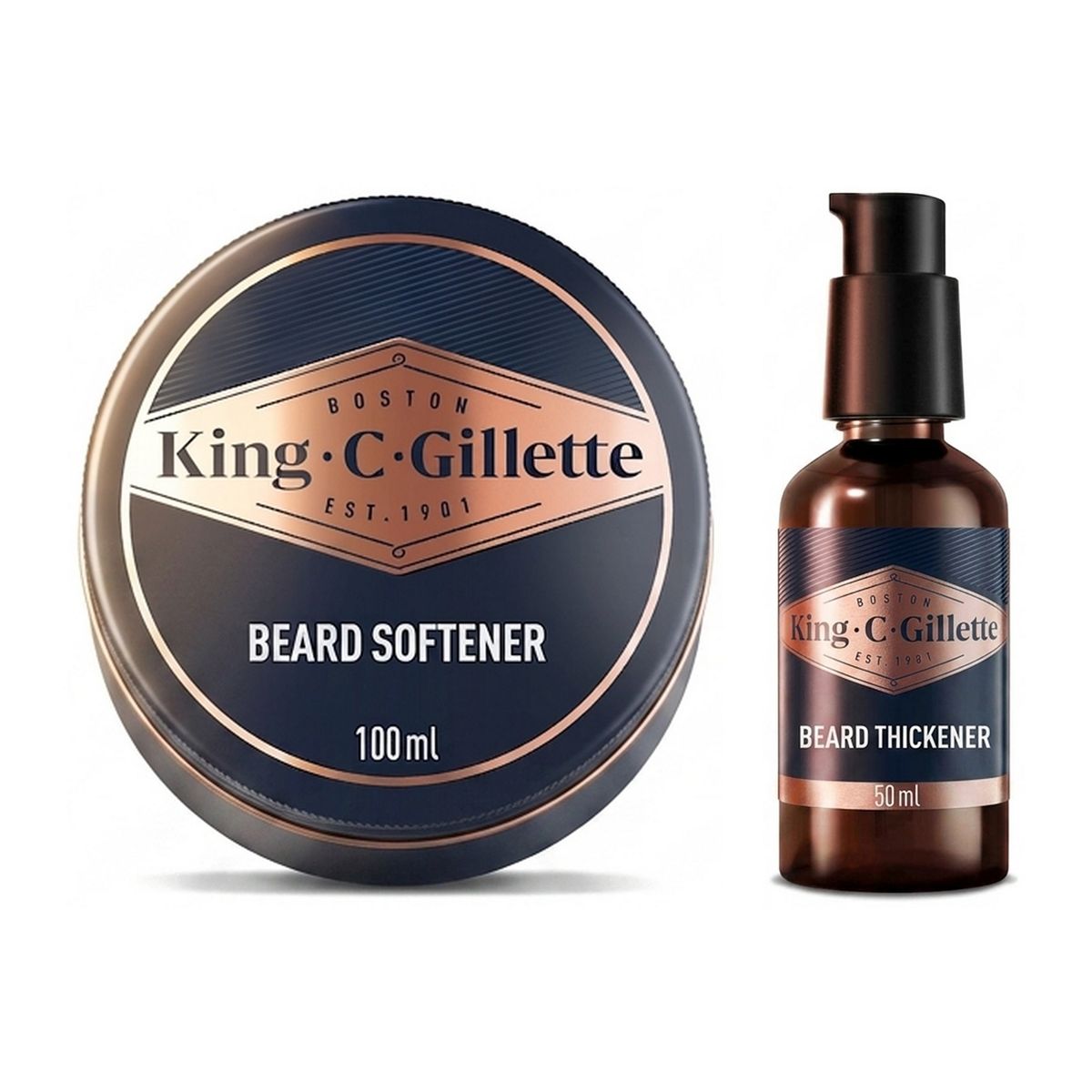Gillette King C Beard Thickener 50Ml & Softener 100 Ml Bundle