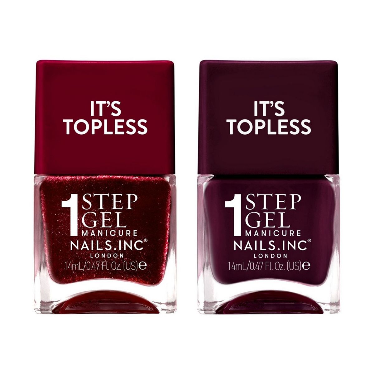 Nails Inc Nails.inc Bordeaux Nights It's Topless Duo