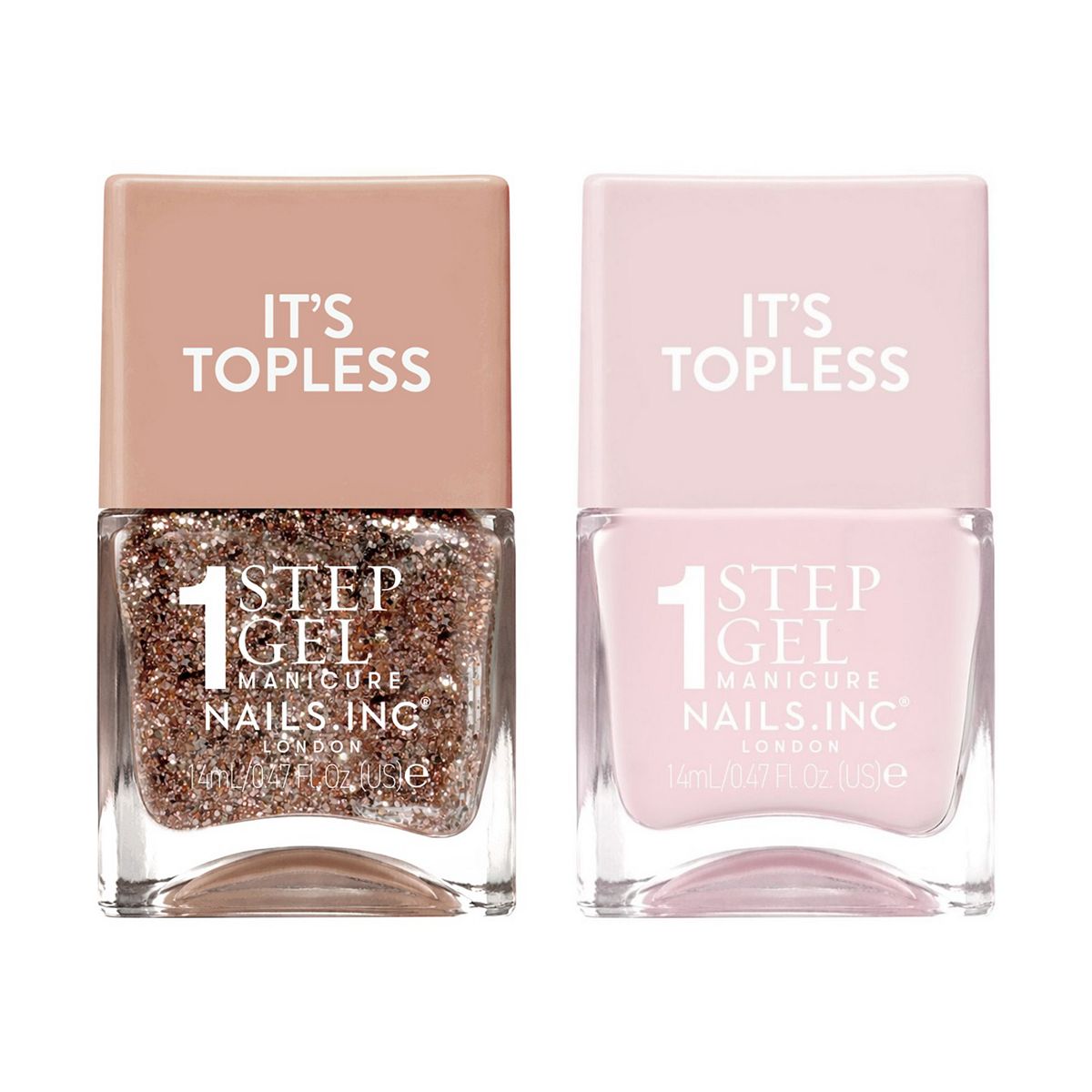 Nails Inc Nails.inc Touch Of Gold It's Topless Duo