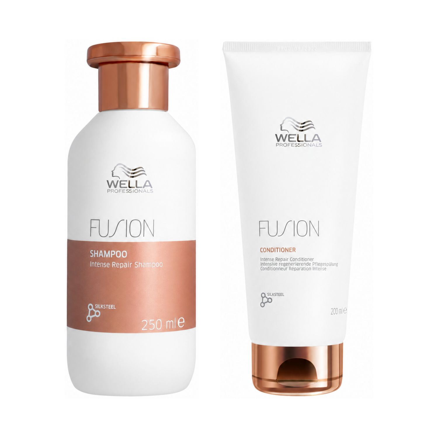 Wella Professionals Wella Fusion Intense Repair Shampoo 250 ml And Fusion Intense Repair Conditioner 200 ml Bundle, 250ml