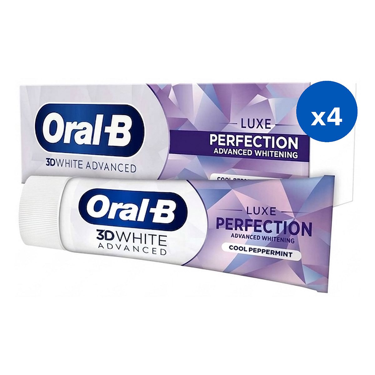 Oral B Oral-B 3D White Luxe Perfection Toothpaste 75Ml X4 Bundle