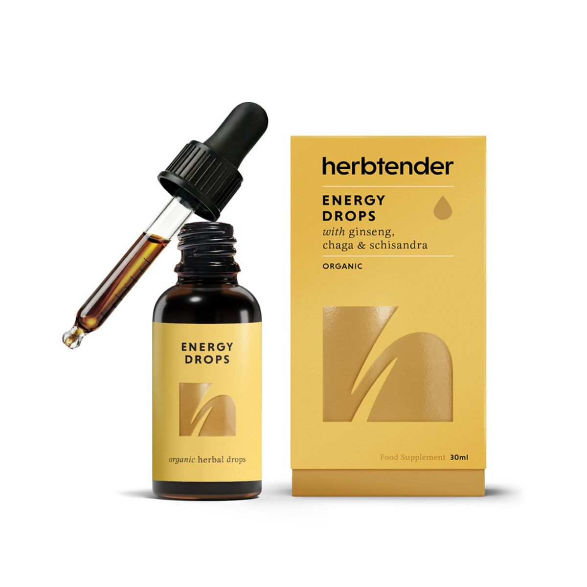 The Herbtender Organic Energy Drops 30ml