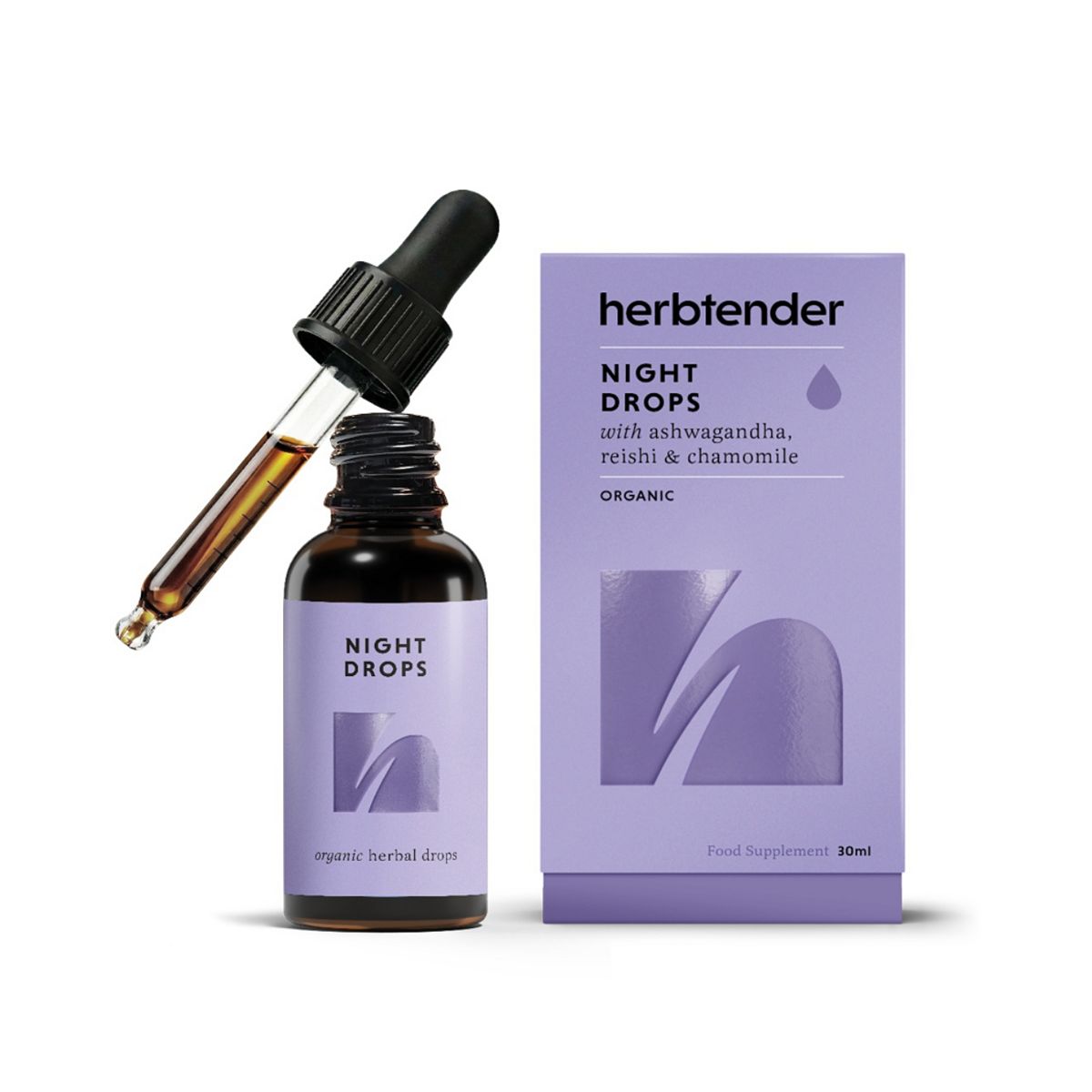 The Herbtender Organic Night Drops 30ml