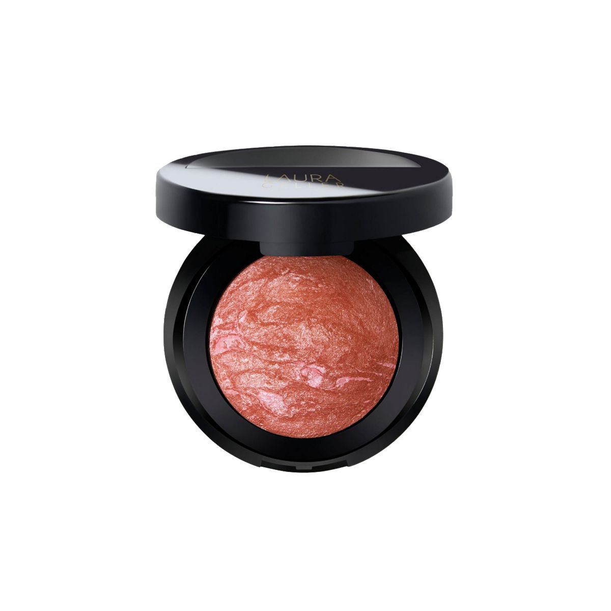 Laura Geller Baked Blush-N-Brighten Marbleized Blush Apricot Berry 4.5G in – Champagne/bronze & berry pink