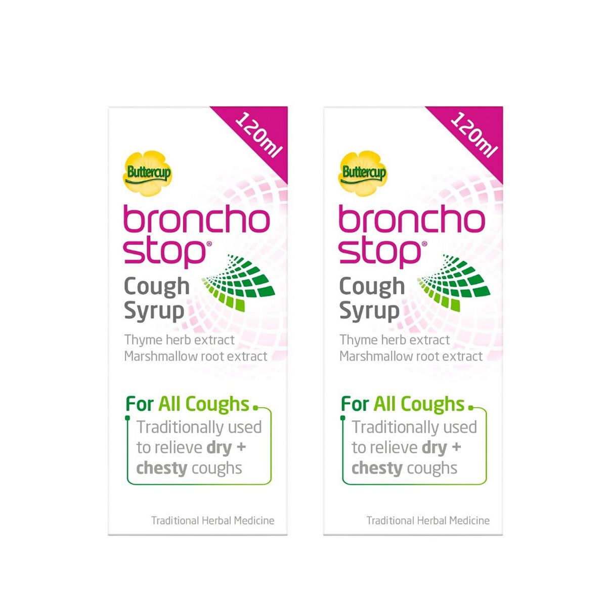 Bronchostop Cough Syrup 120Ml X 2 Bundle
