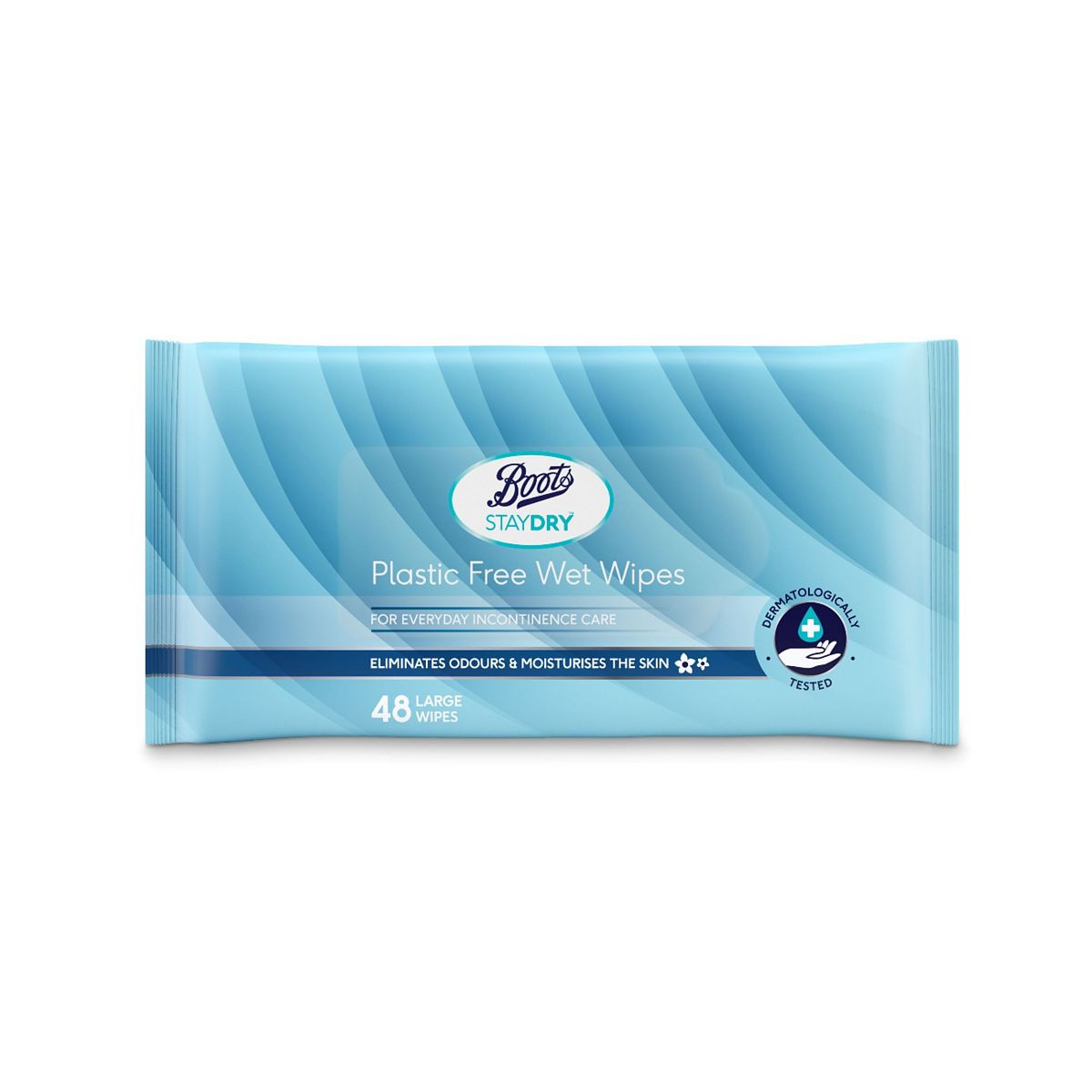 Staydry Boots Plastic Free Incontinence Wipes 48S
