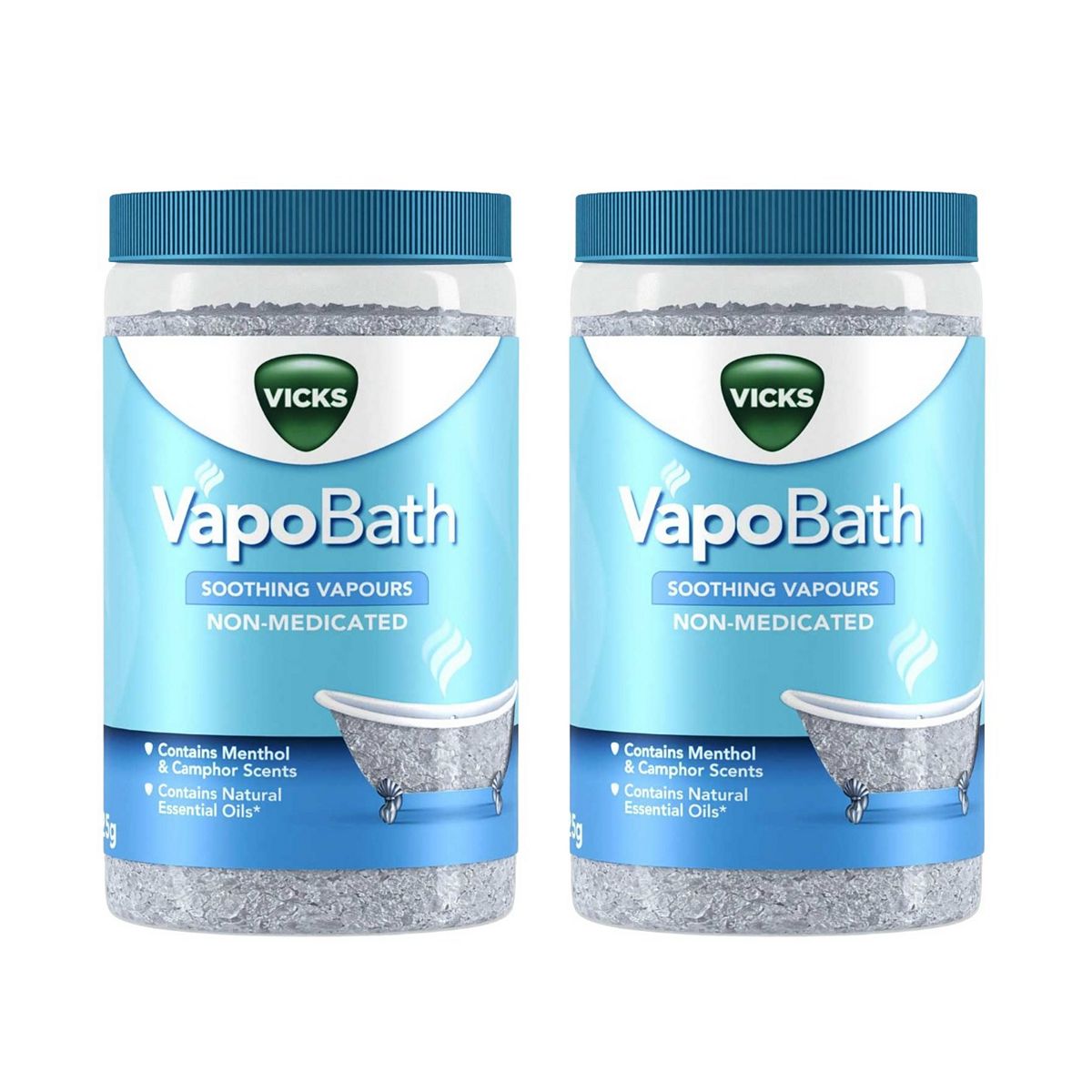 Vicks Vapo+ Soothing Bath Salts X2 Bundle