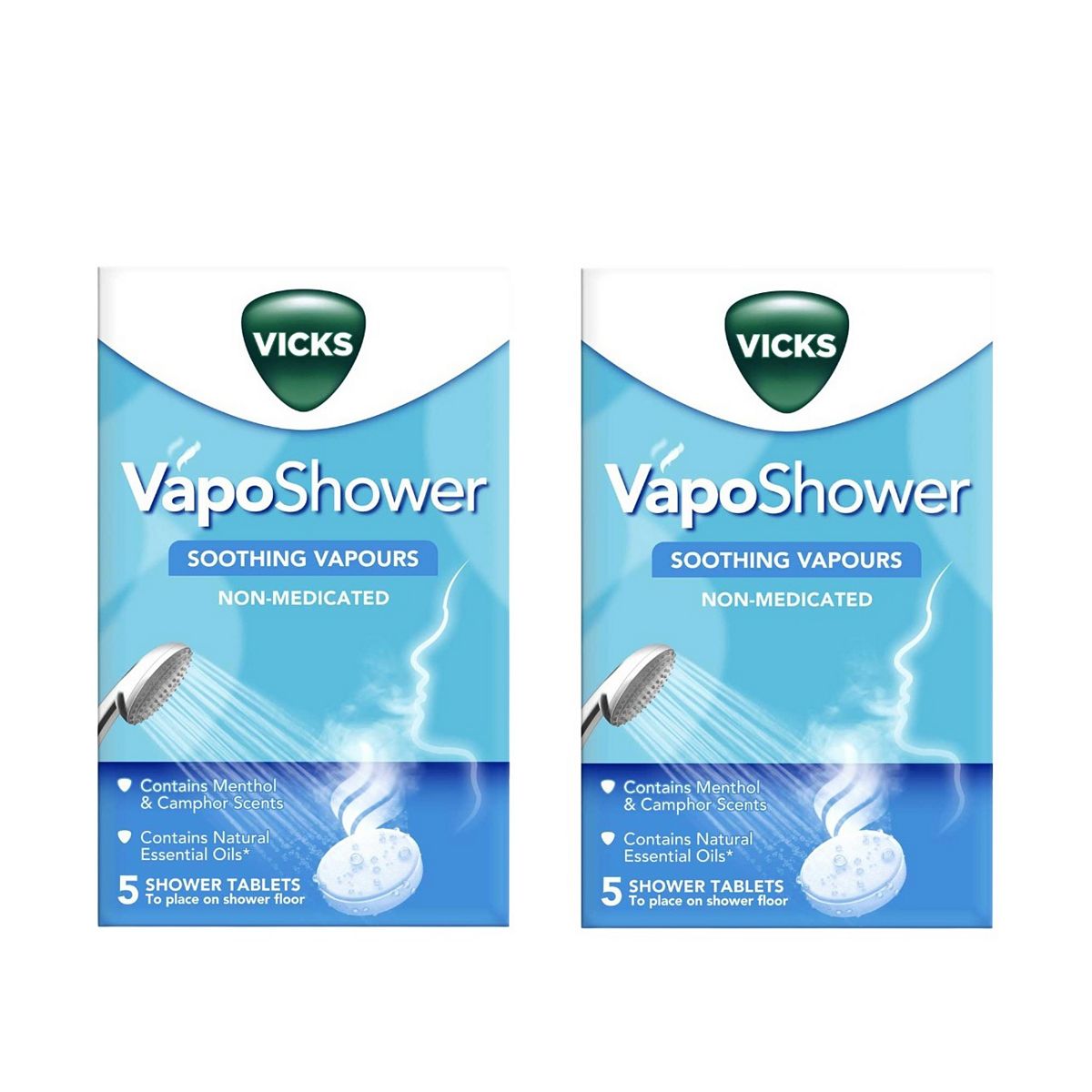 Vicks Vapo+ Shower Vapour Tablets Bundle