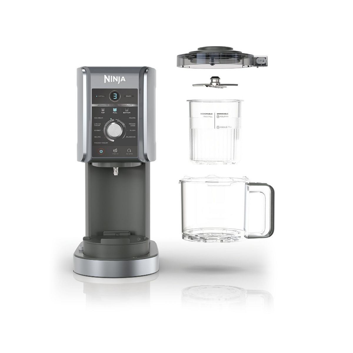 Ninja Cream/Black Nc501uk Deluxe 10-In-1 Ice And Frozen Drink Maker - Image 20