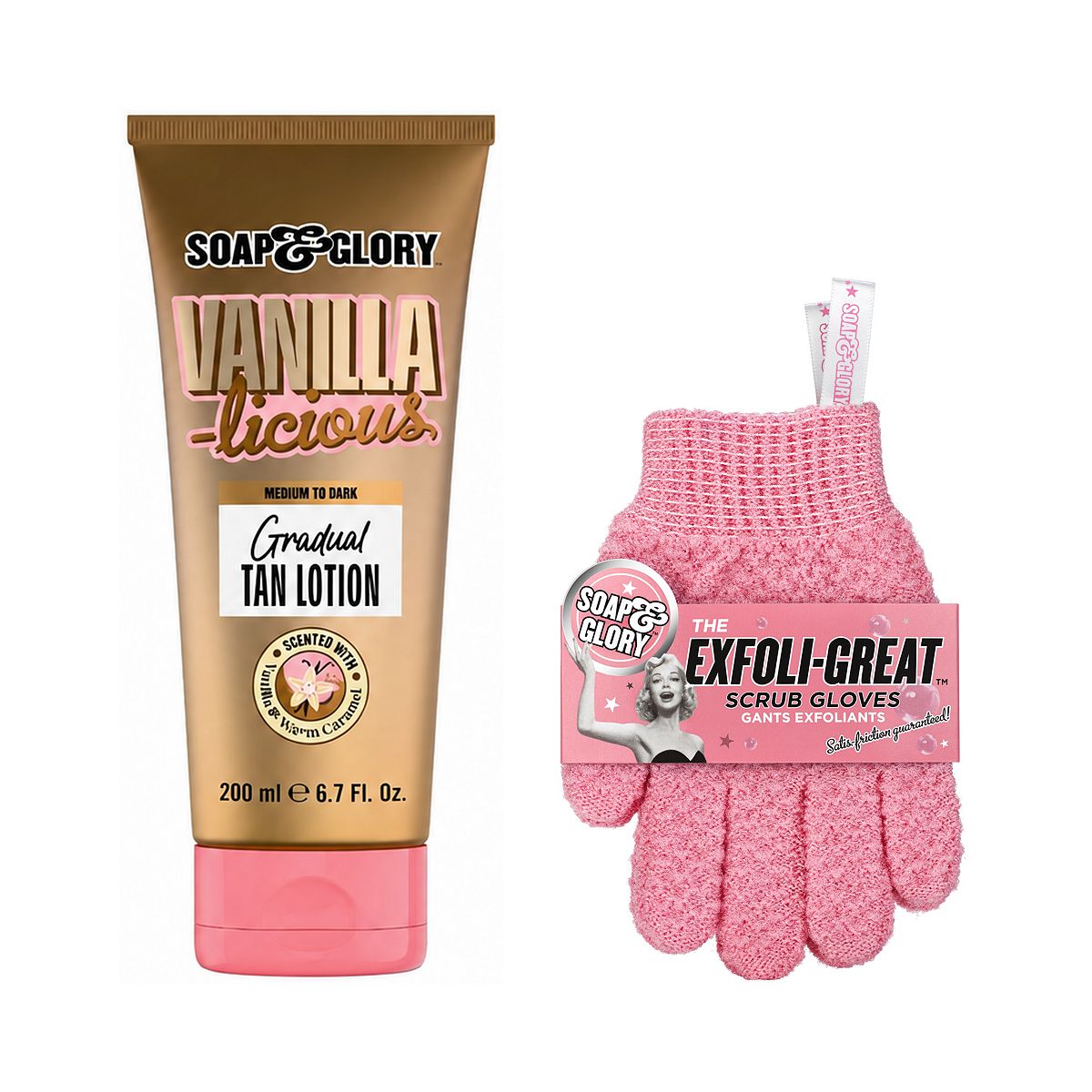 Soap & Glory Vanilla-Licious Prep & Bronze Bundle