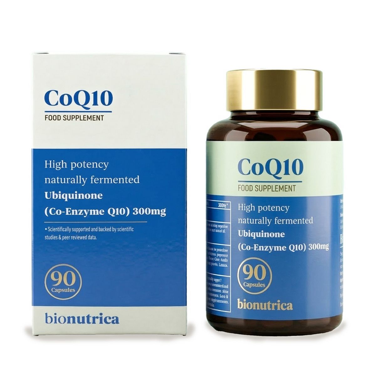 Bionutrica Coq10 300Mg Ubiquinone For Energy, Heart Health & Antioxidant Support 90 Capsules