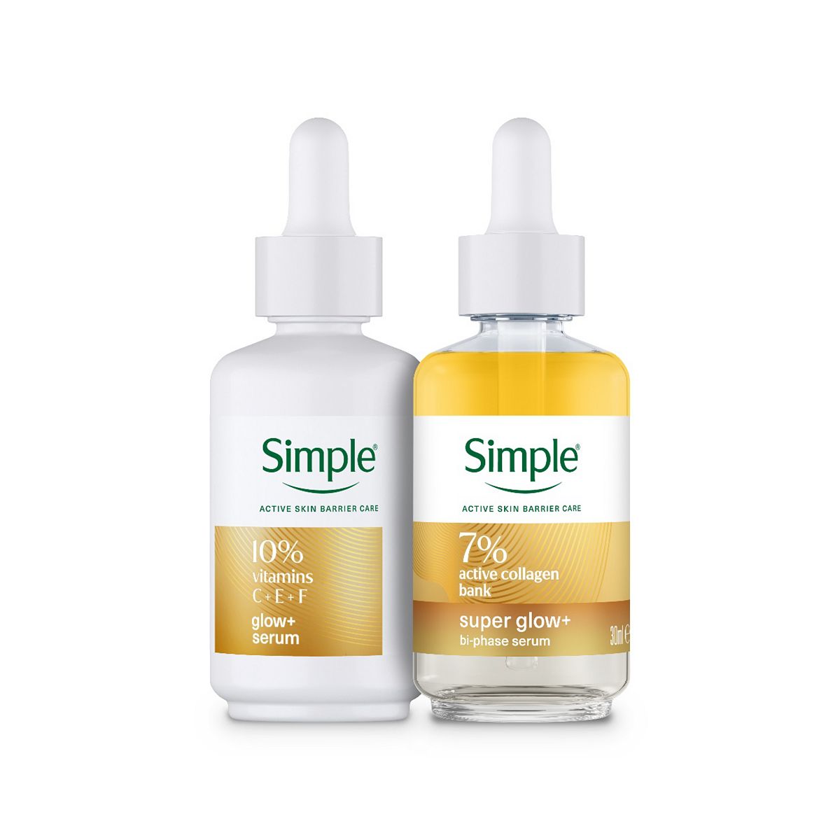 Simple Superglow+ Serum Duo