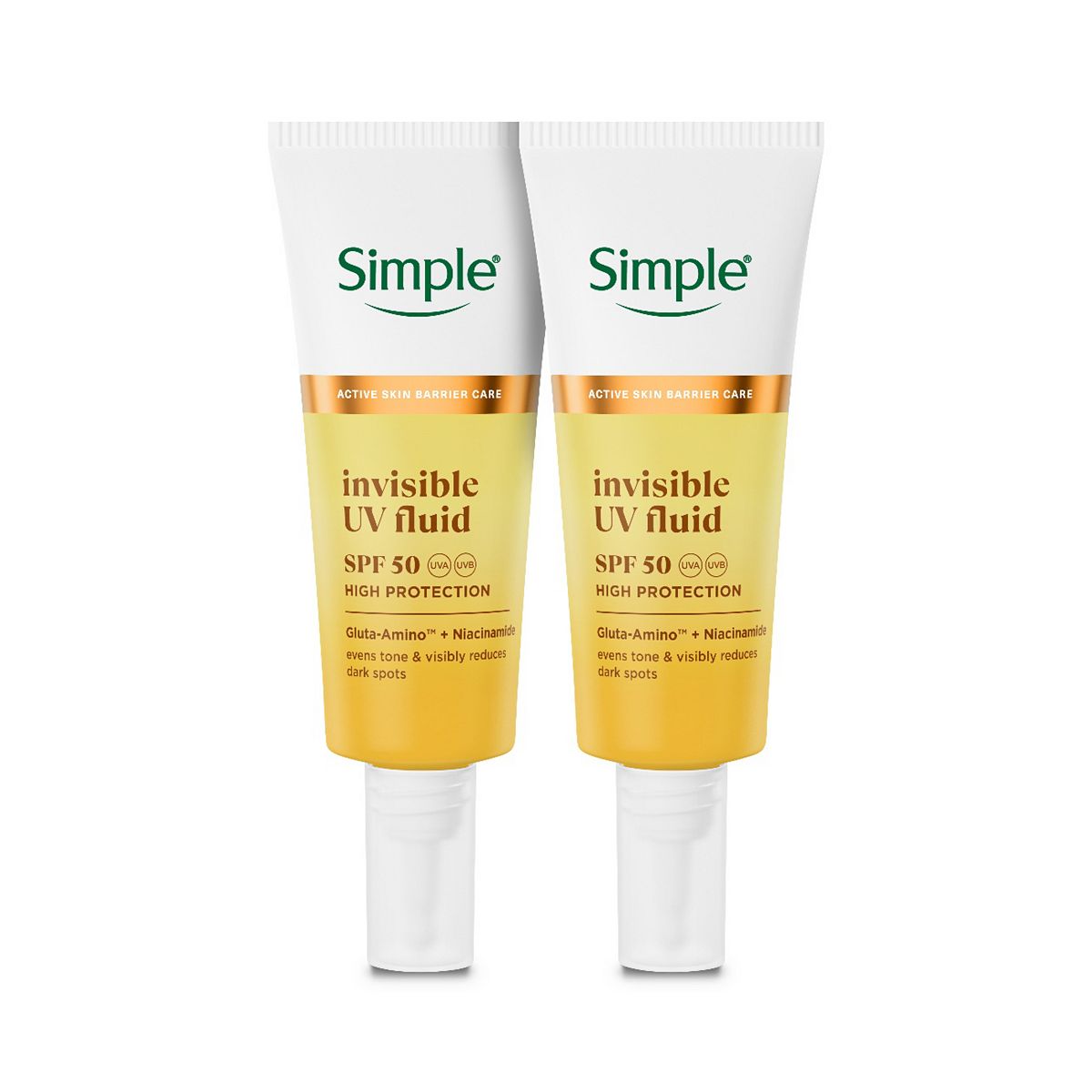 Simple Spf Invisible Uv Fluid Duo