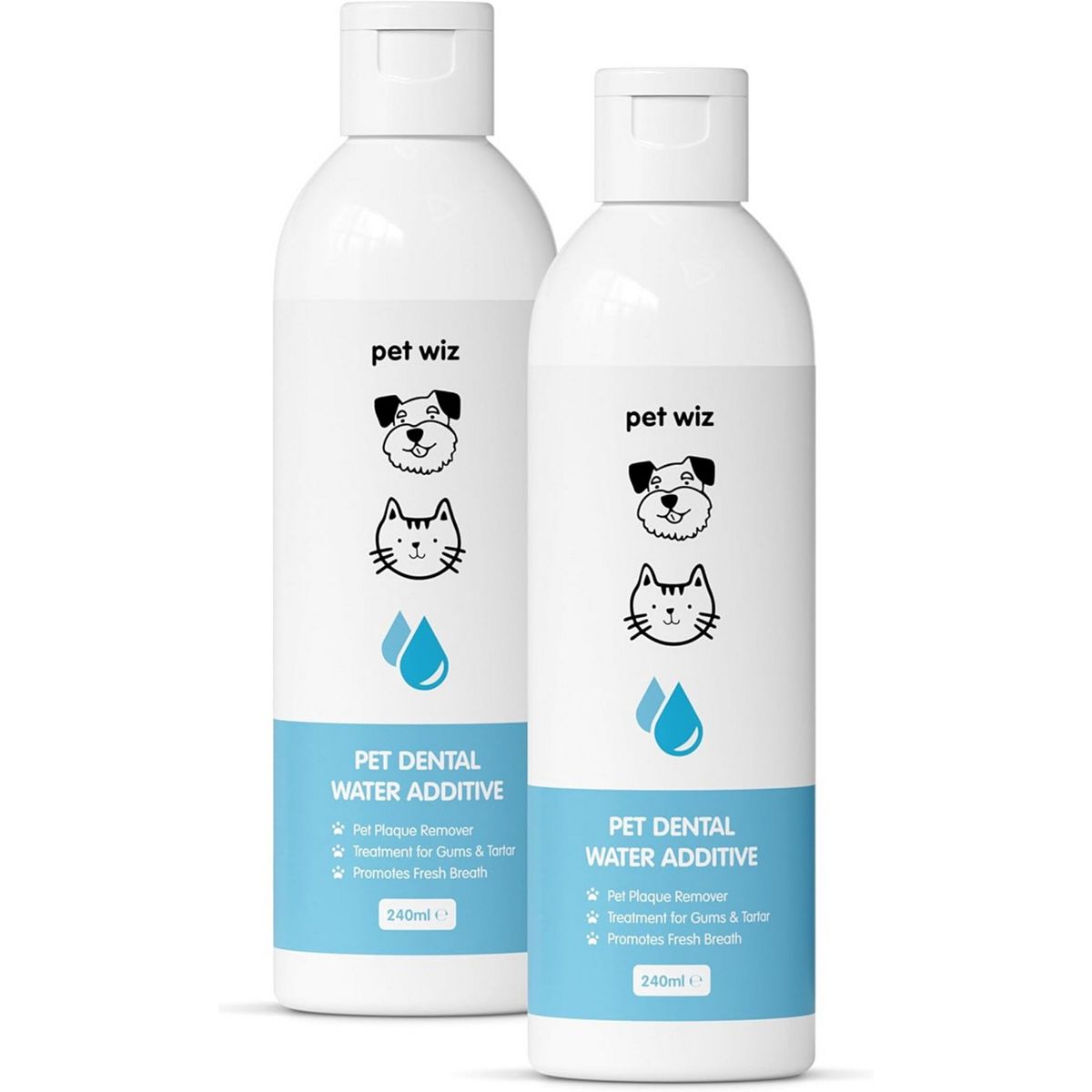 Pet Wiz Pet Dental Water Additive 2 X 240 ml