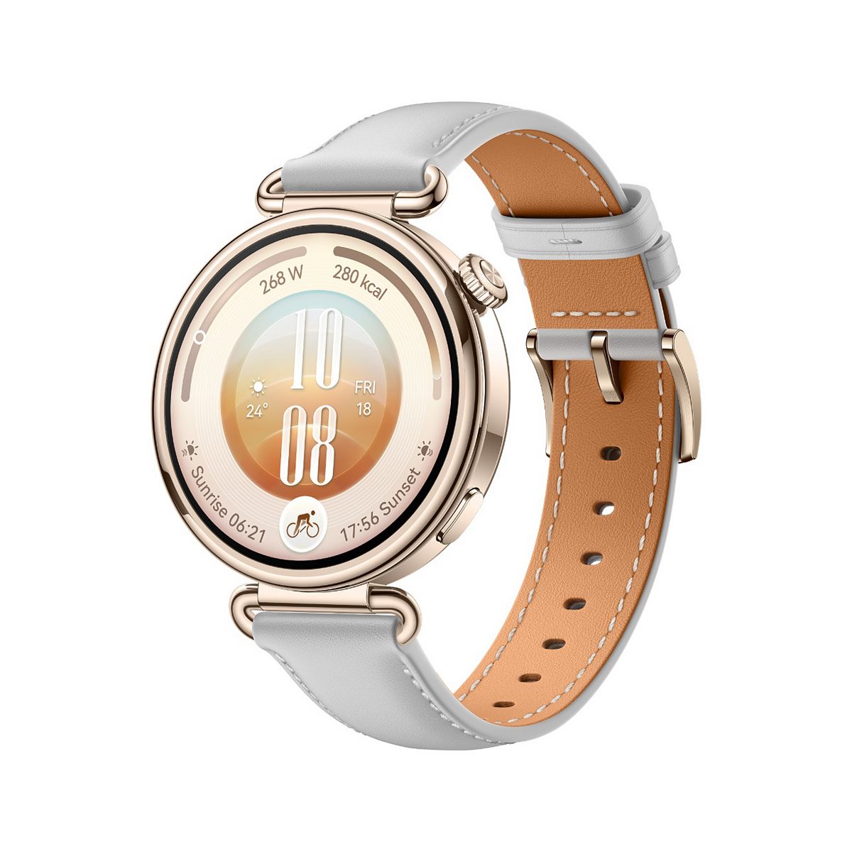 Huawei Watch Gt 7 41Mm Grey - Grey Composite Leather Strap - Up To 21 Days Of Battery Life - Advanced Skiing & Cycling Modes - All-Round Health Tracking - Compatible With Android & Ios - Image 4