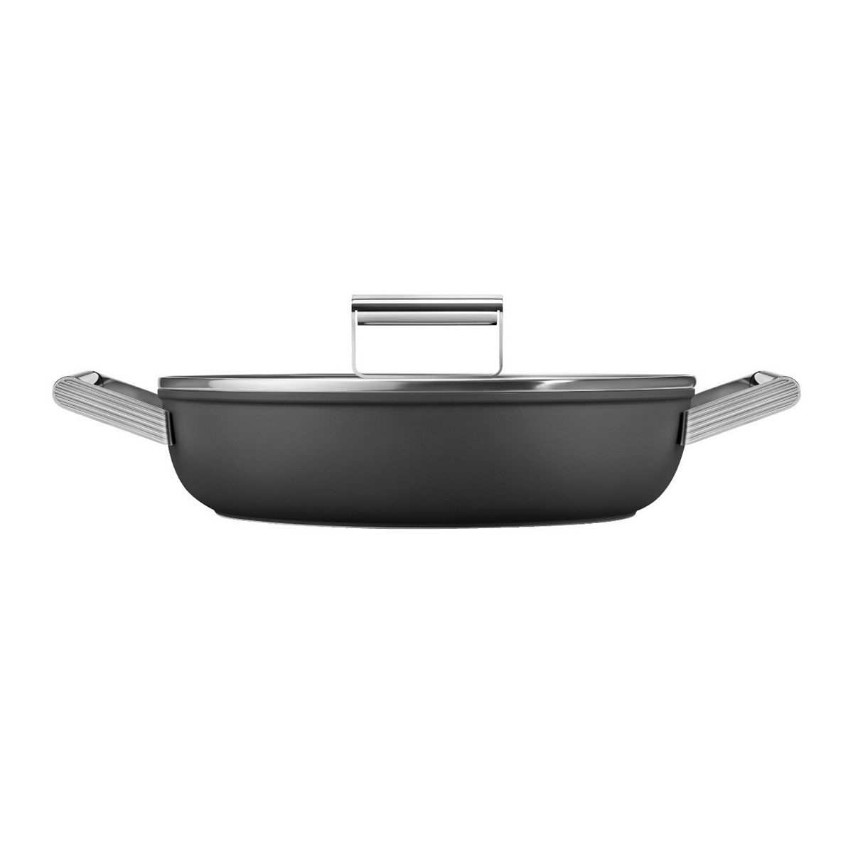 Smeg Retro Deep Pan With Lid, Oven Safe, Aluminium, Black - Image 3