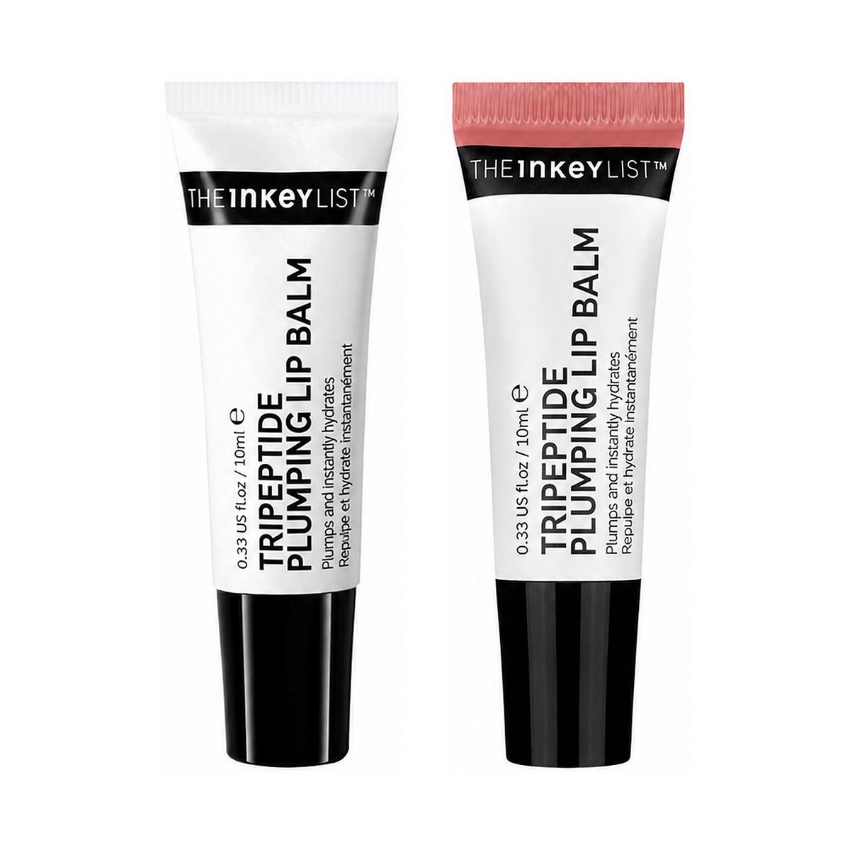 The Inkey List Tripeptide Plumping Lip Bundle: Clear & Mocha Duo