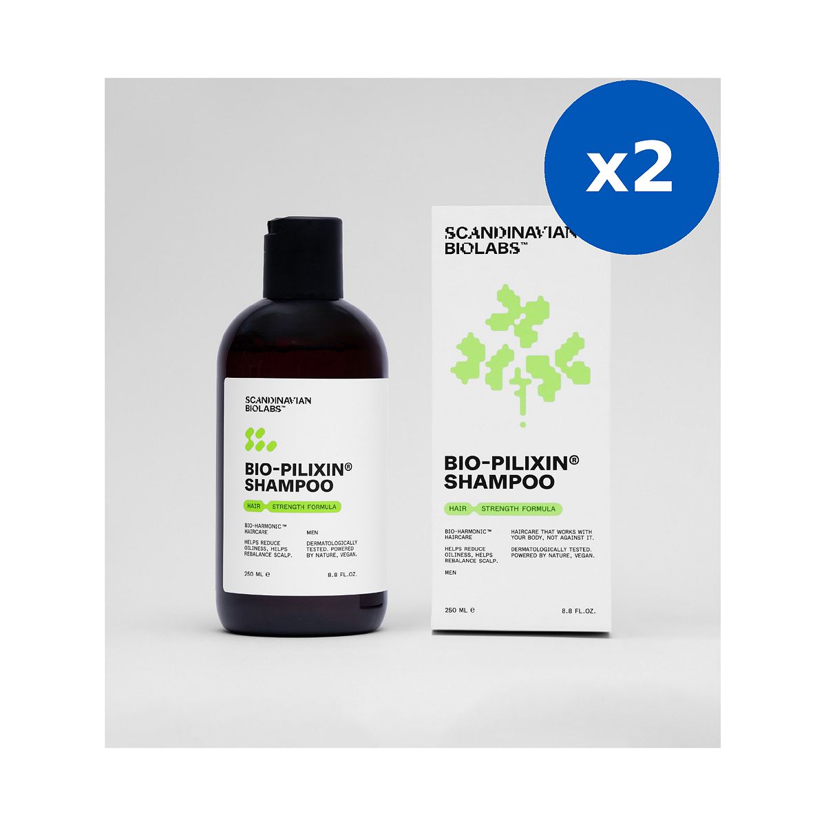 Scandinavian Biolabs Sbl Shampoo250 Ml X 2 Bundle, 250ml
