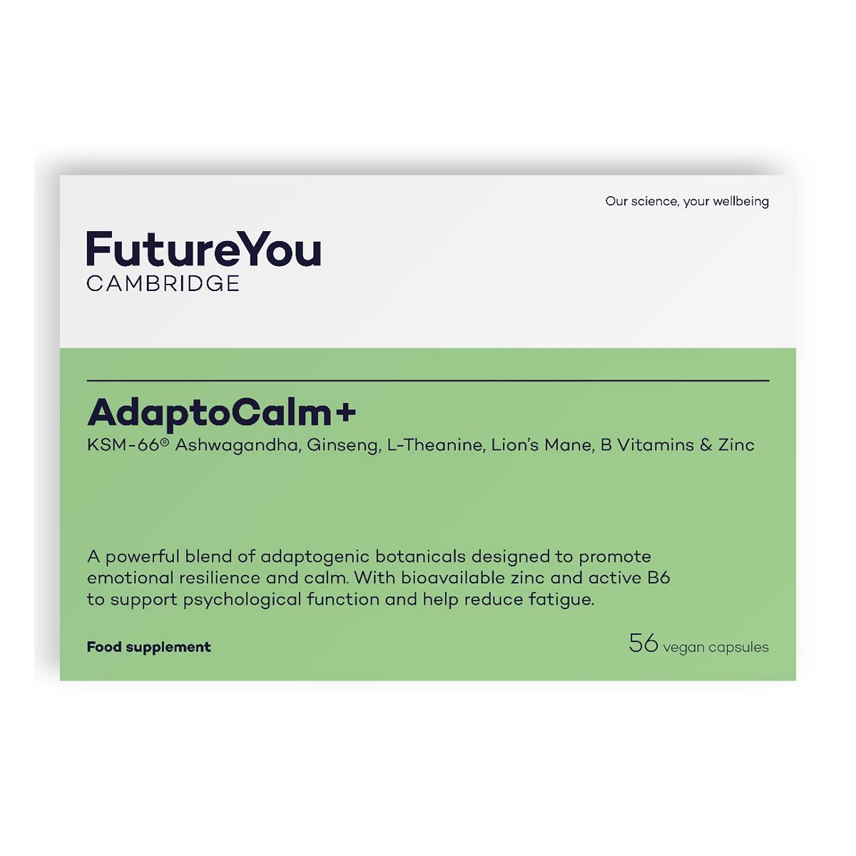 FutureYou Cambridge AdaptoCalm+ 56 vegan caps