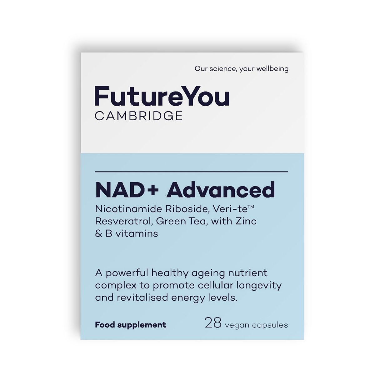 FutureYou Cambridge NAD+ Advanced 28 vegan caps