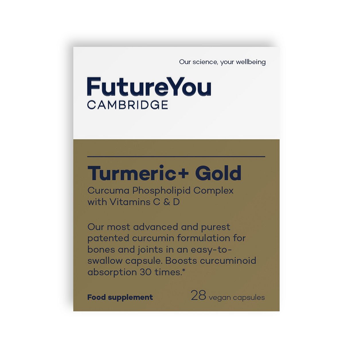 FutureYou Cambridge Turmeric+ Gold 28 Capsules