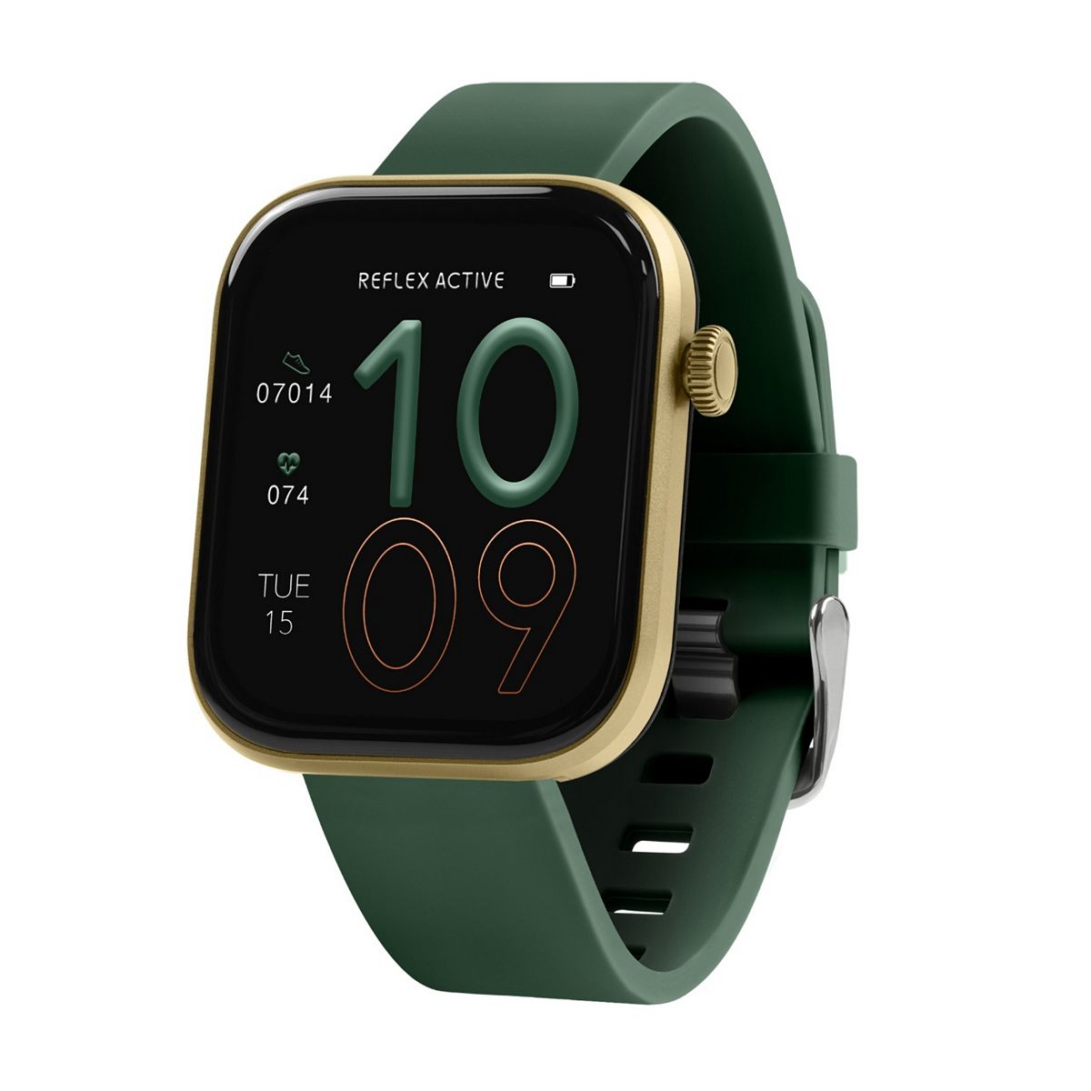 Reflex Active Spectra Dark Green Silicone Strap Smart Watch