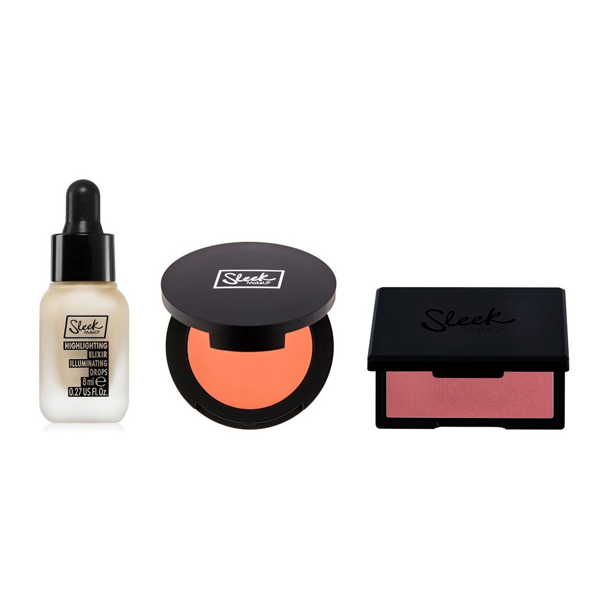 Sleek Blush & Glow Bundle - Coral Crush