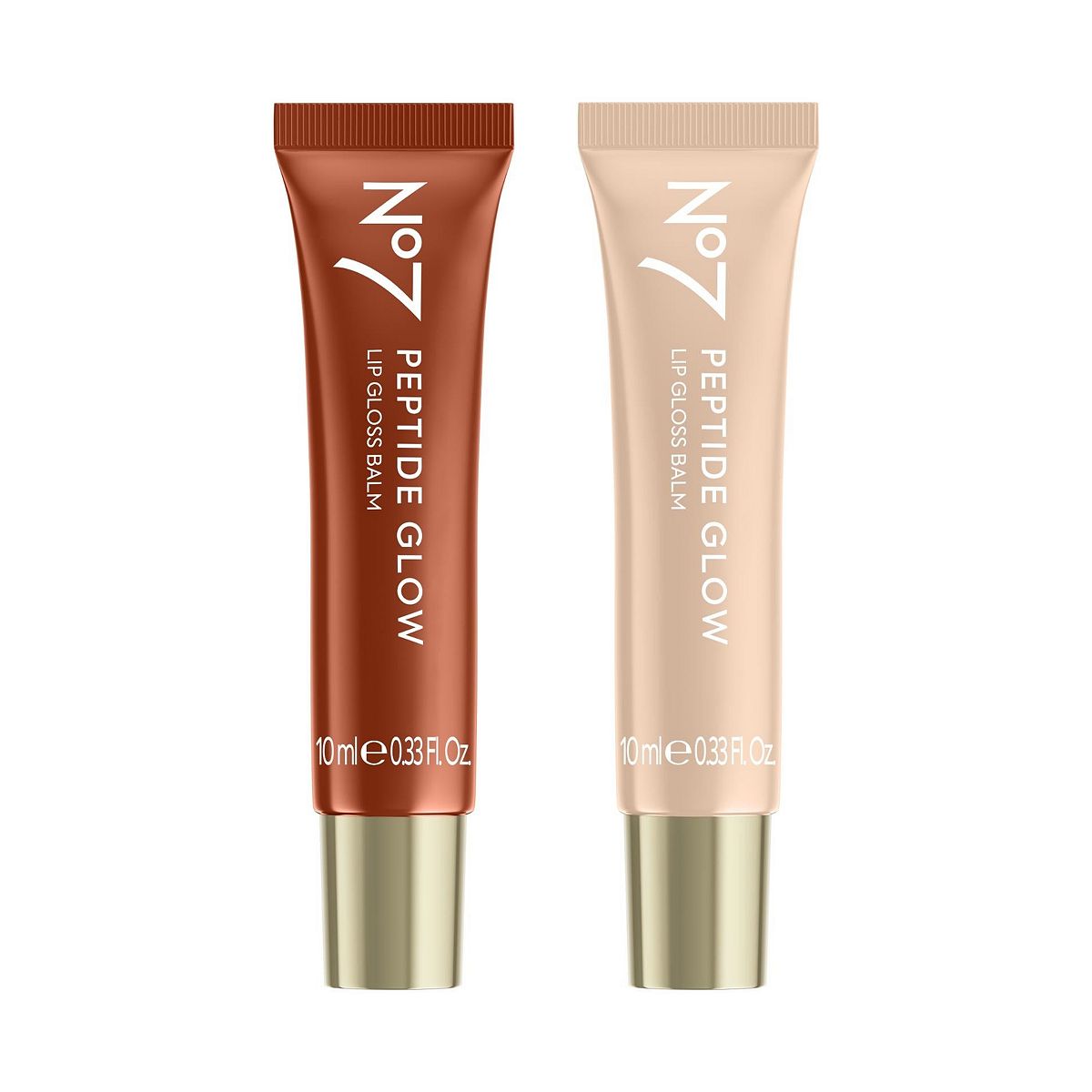 No7 Pro Artist Peptide Glow Lip Gloss Balm Coffee Crème & Iced Vanilla Bundle