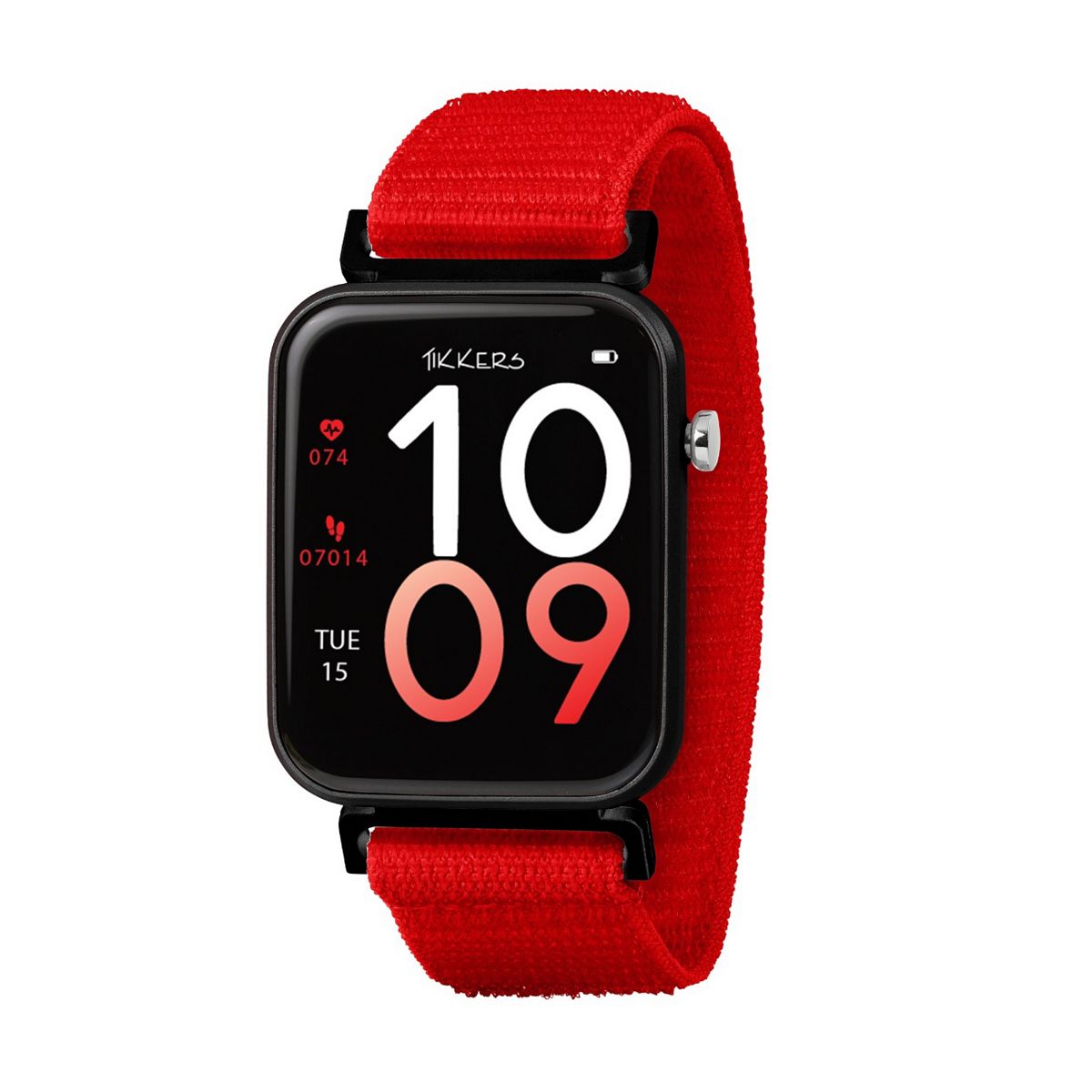 Tikkers Smart Series 13 Red Valcro Strap Watch