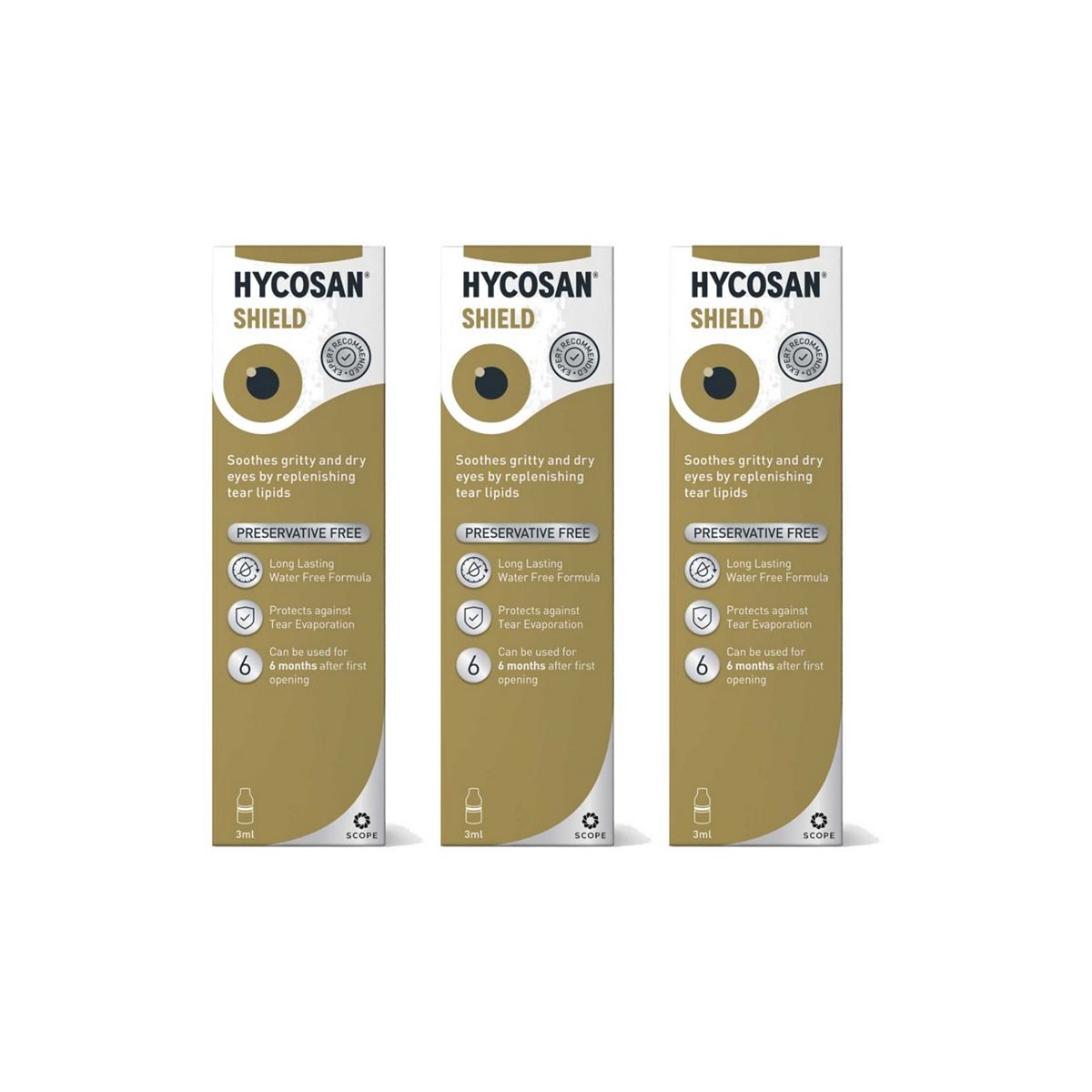 Hycosan Shield Eye Drops 3S Bundle