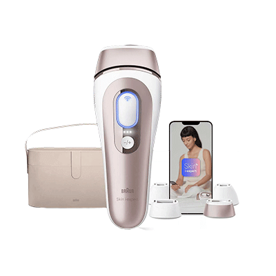 Braun Skin i·expert, smart IPL Hair Removal System with connected app & 4 attachment caps - PL7387