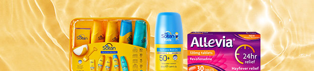 Warm weather with sun cream & hayfever